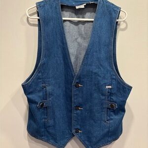 Vintage Blue Denim Vest